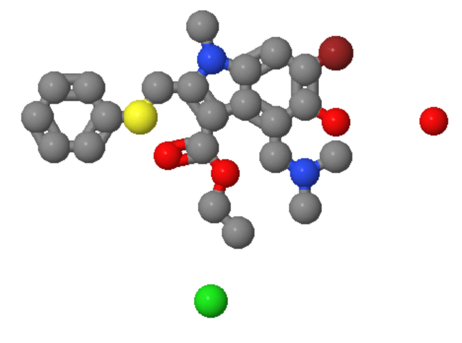 High quality API raw material 98% 6-Bromo-4-((dimethylamino)methyl)-5-hydroxy-1-methyl-2-((phenylthio)methyl)-1H-indole-3-carboxylic Acid Ethyl Ester Moonohydrochloride cas 131707-23-8 in stock