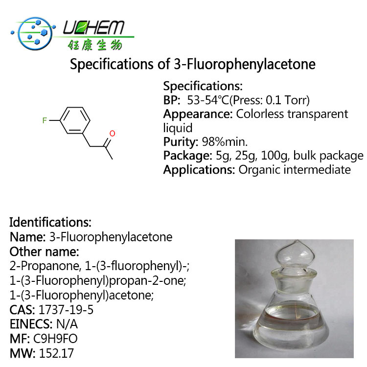 Manufacturer supplier 3-Fluorophenylacetone CAS 1737-19-5 with best price