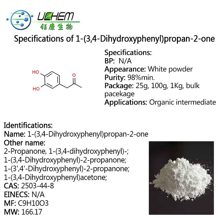 High Quality 99% 3,4-dihydroxyphenylacetone CAS NO 2503-44-8