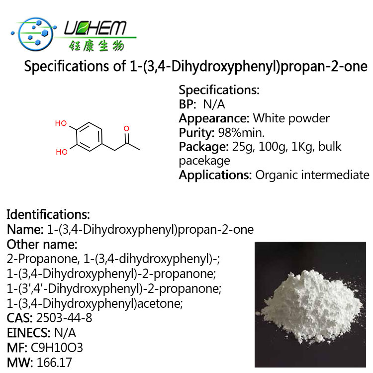 High Quality 99% 3,4-dihydroxyphenylacetone CAS NO 2503-44-8