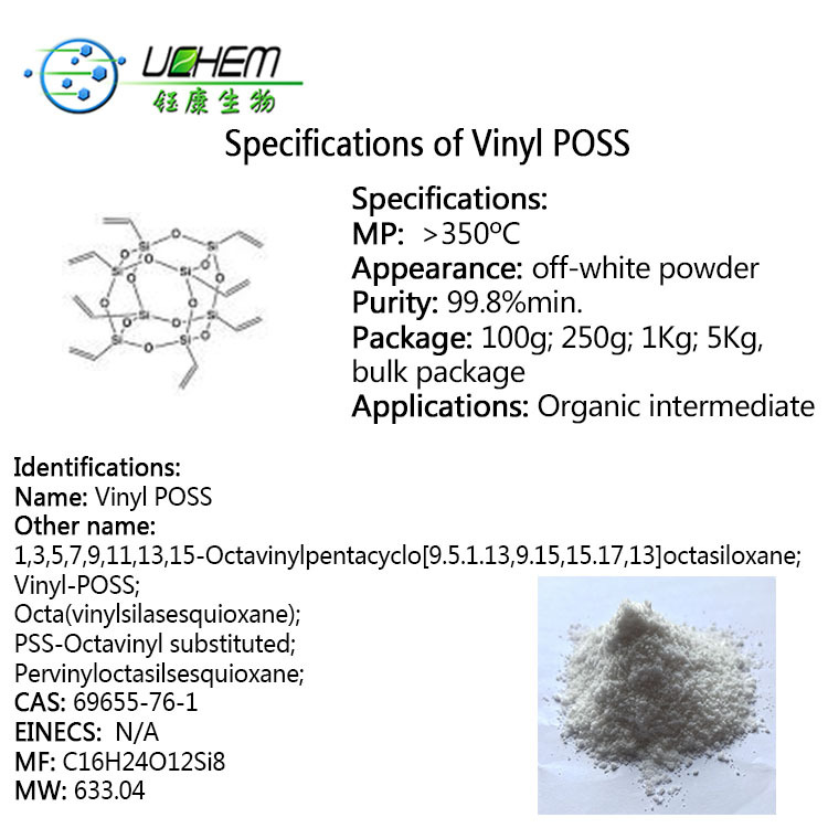 High purity Octavinyloctasilasesquioxane CAS 69655-76-1