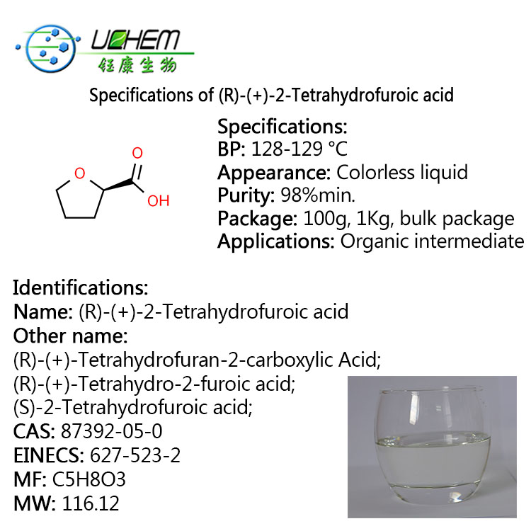 High quality (R)-(+)-2-Tetrahydrofuroic acid cas 87392-05-0 with fast delivery