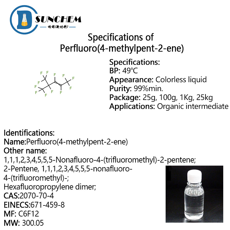 Professional manufacturer of Perfluoro(4-methylpent-2-ene) CAS 2070-70-4