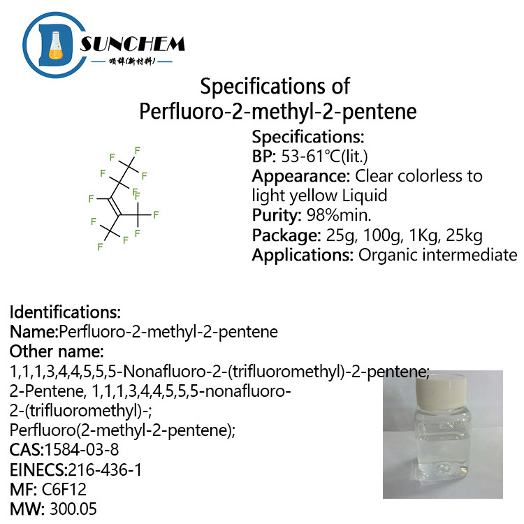 Professional manufacturer of Perfluoro-2-methyl-2-pentene CAS 1584-03-8