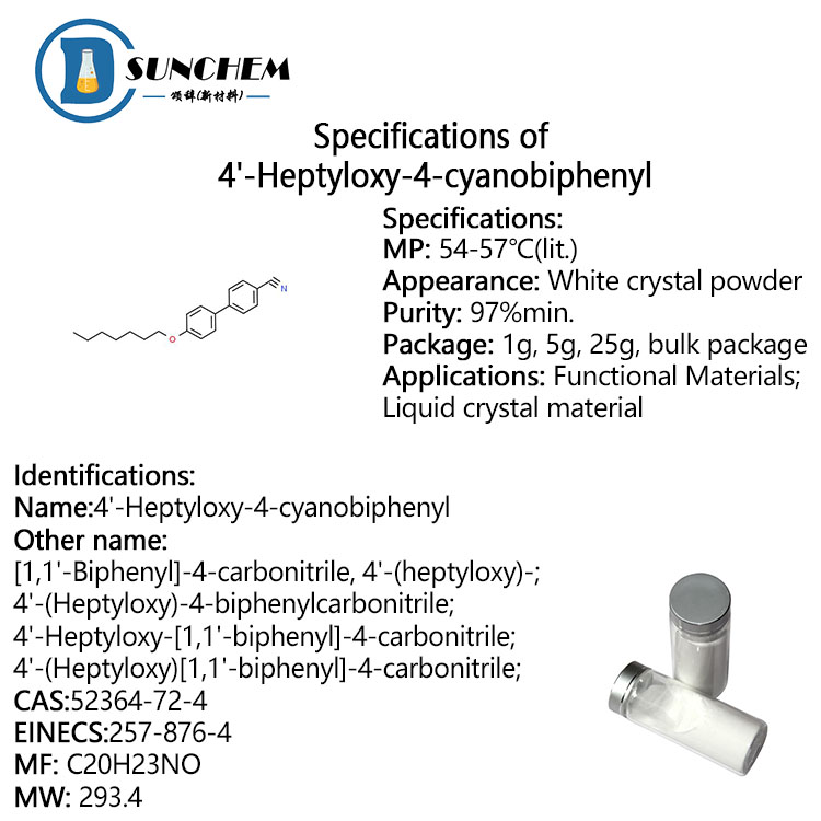 Buy 4'-Heptyloxy-4-cyanobiphenyl cas 52364-72-4 in China