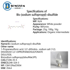 Manufacturer high quality Bis-(sodium sulfopropyl)-disulfide / SPS cas 27206-35-5