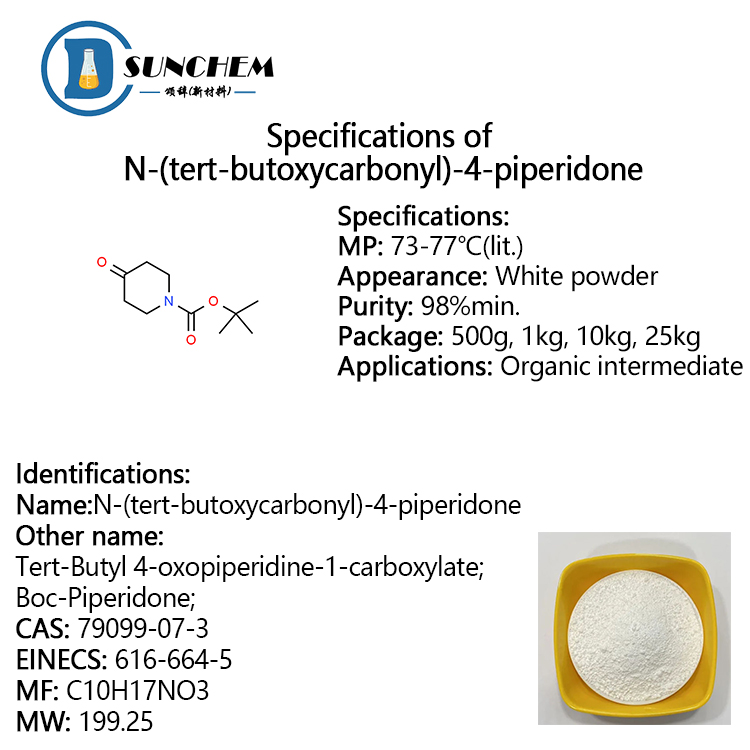 High purity 99% 1-(tert-Butoxycarbonyl)-4-piperidone CAS 79099-07-3