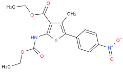 Professional Supplier Ethyl 2-[(ethoxycarbonyl)amino]-4-methyl-5-(4-nitrophenyl)thiophene-3-carboxylate with best price CAS 308831-93-8