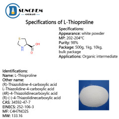 Buy High quality L-4-Thiazolidinecarboxylic acid CAS 34592-47-7 with best price