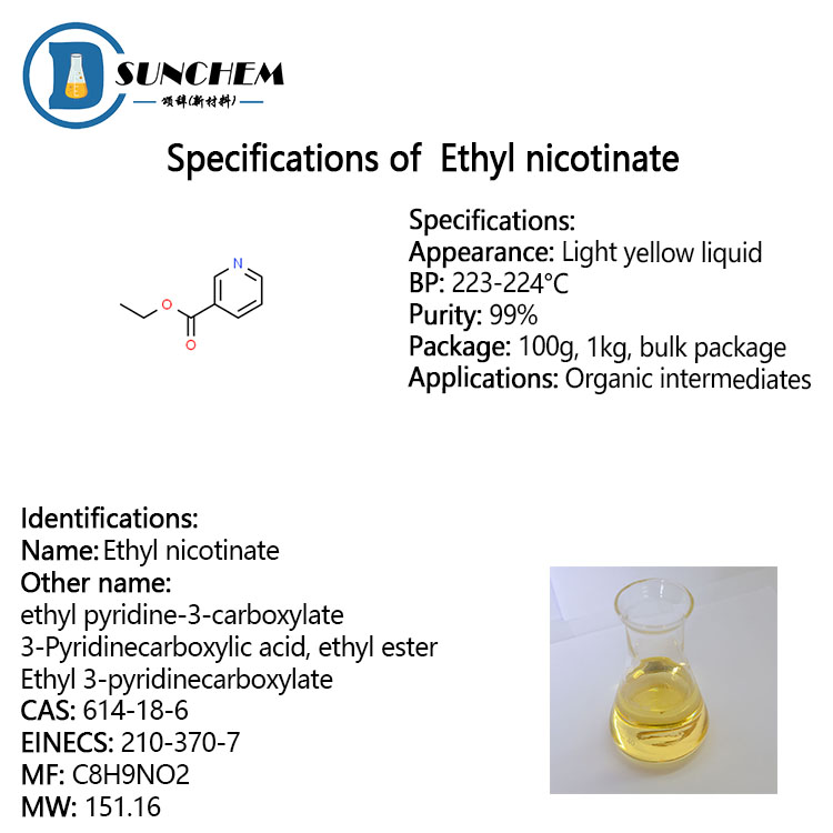 Ethyl nicotinate CAS 614-18-6 98% with best price