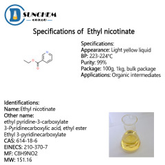 Ethyl nicotinate CAS 614-18-6 98% with best price