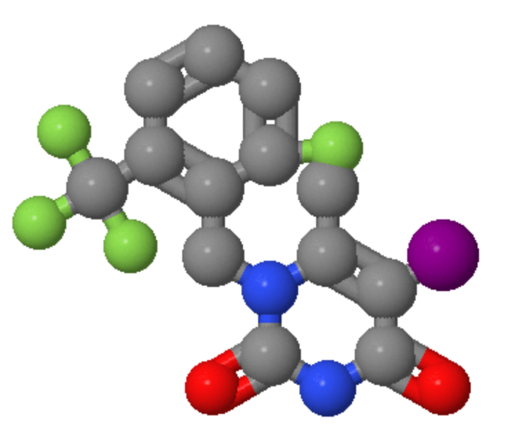 High quality 1-[2-Fluoro-6-(trifluoromethyl)benzyl]-5-iodo-6-methyl-2,4(1H,3H)-pyrimidinedione CAS 1150560-54-5 with best price