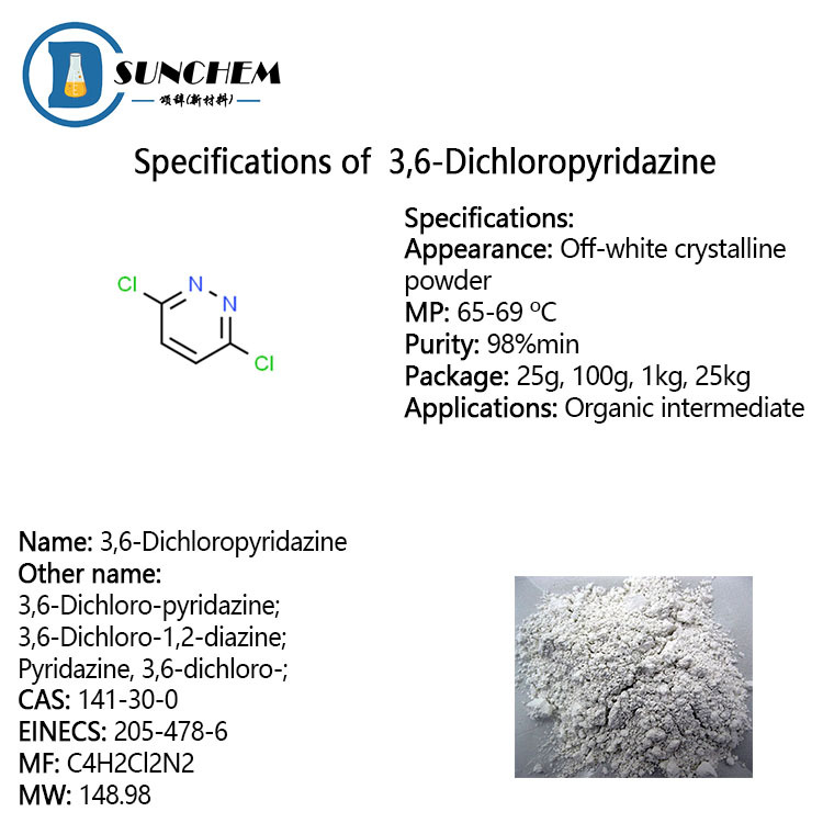 High quality 3,6-Dichloropyridazine CAS 141-30-0 98% in stock