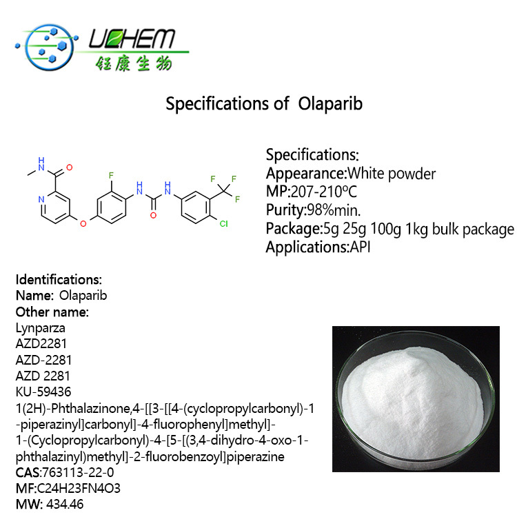 Olaparib Lynparza AZD2281 CAS 763113-22-0 in stock with best price
