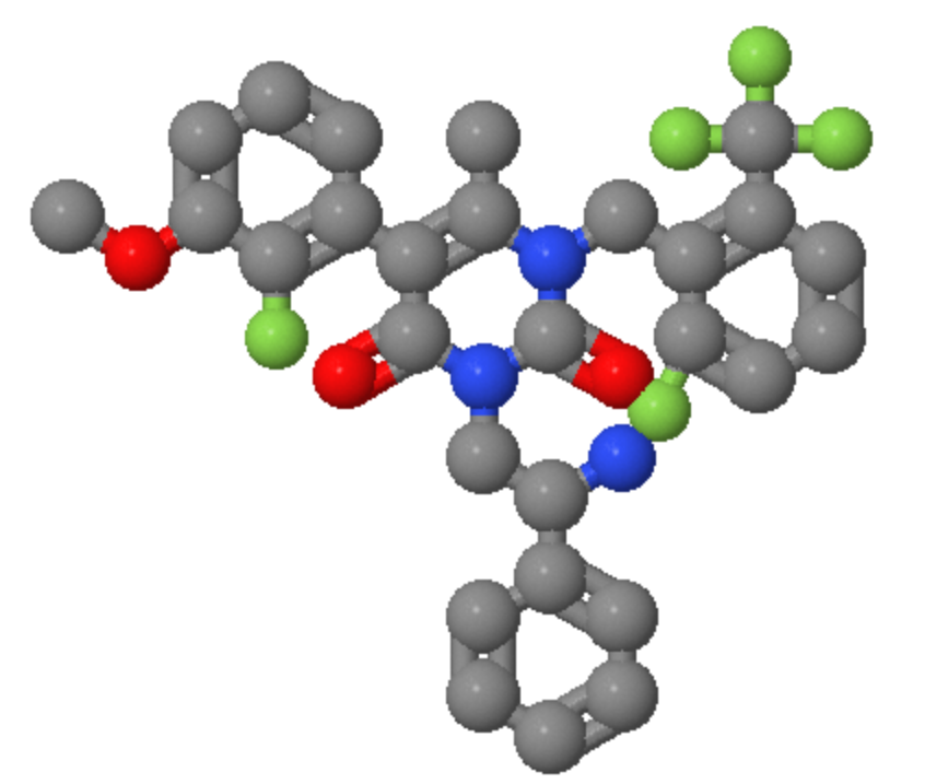 High quality 3-[(2R)-2-Amino-2-phenylethyl]-5-(2-fluoro-3-methoxyphenyl)-1-[[2-fluoro-6-(trifluoromethyl)phenyl]methyl]-6-methyl-2,4(1H,3H)-pyrimidinedione CAS 830346-50-4 with best price