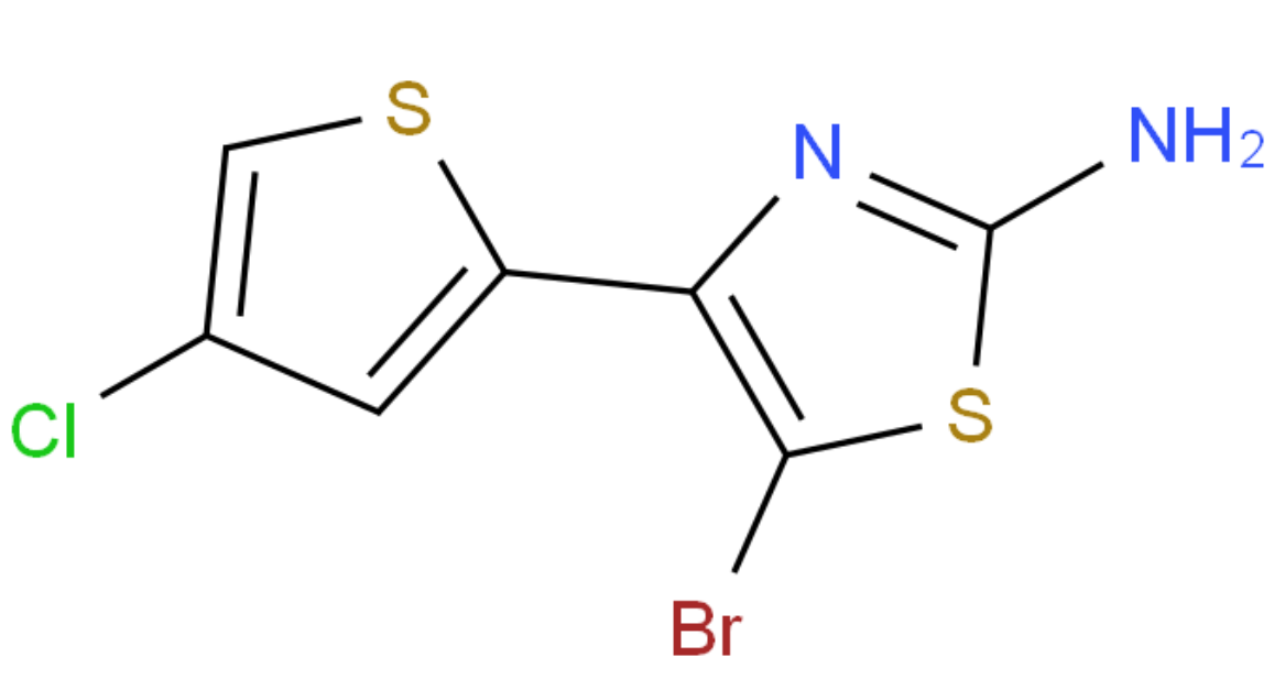 Top quality 5-bromo-4-(4-chlorothiophen-2-yl)thiazol-2-amine cas 2161380-87-4 with factory price