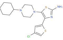 Provide 4-(4-chlorothiophen-2-yl)-5-(4-cyclohexylpiperazin-1-yl)thiazol-2-amine CAS: 570407-42-0 with high quality