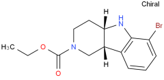 High Prity 99% ethyl(4aS,9bR)-6-bromo-1,3,4,4a,5,9b-hexahydro-2H-pyrido[4,3-b]indole-2-carboxylate CAS 1059630-08-8