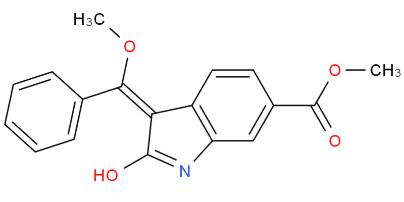 Top quality best selling (E)-methyl 3-(methoxy(phenyl)methylene)-2-oxoindoline-6-carboxylate cas 1168150-46-6 in stock