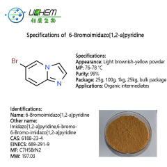Hign purity 6-Bromoimidazo[1,2-a]pyridine CAS 6188-23-4 in stock