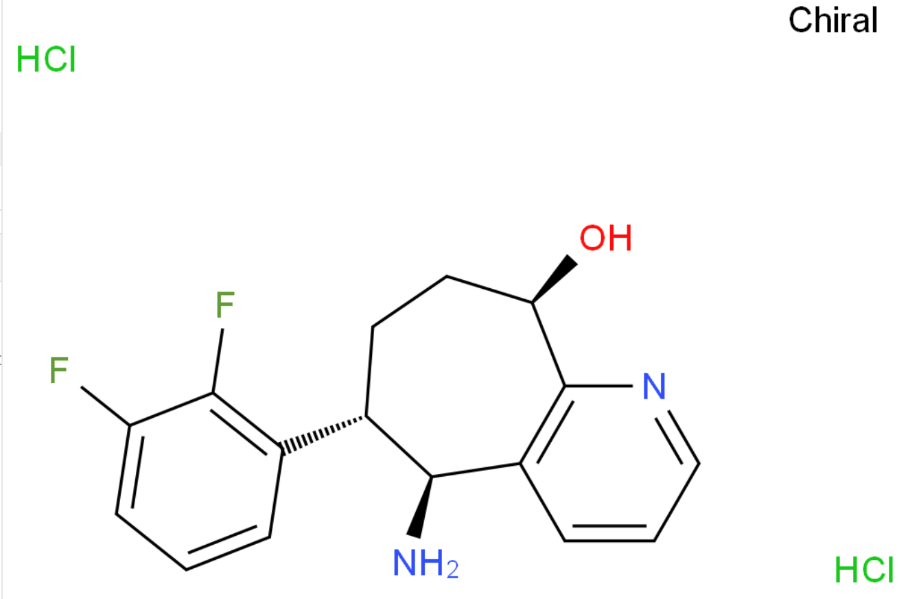 Factory Direct Supply (5S,6S,9R)-5-amino-6-(2,3-difluorophenyl)-6,7,8,9-tetrahydro-5H-cyclohepta[b]pyridin-9-ol dihydrochloride CAS 1373116-07-4