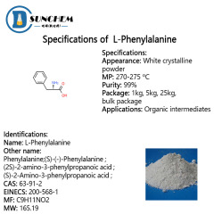 Top Quality L-Phenylalanine / Phenylalanine With Good Price CAS 63-91-2