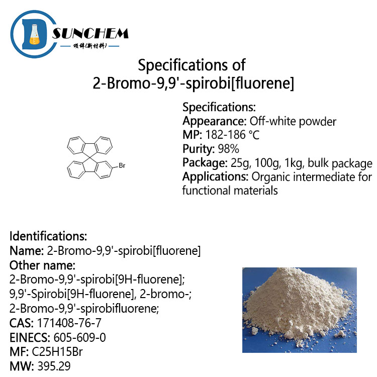High purity 2-Bromo-9,9'-spirobi[fluorene] CAS 171408-76-7 in stock
