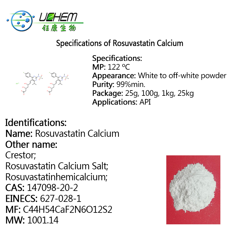 High quality Crestor Rosuvastatin Calcium CAS 147098-20-2 in stock