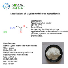 Factory Supply Glycine methyl ester hydrochloride CAS 5680-79-5 in stock