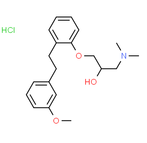 1-(Dimethylamino)-3-(2-(3-methoxyphenethyl)phenoxy)propan-2-ol hydrochloride CAS 135261-74-4