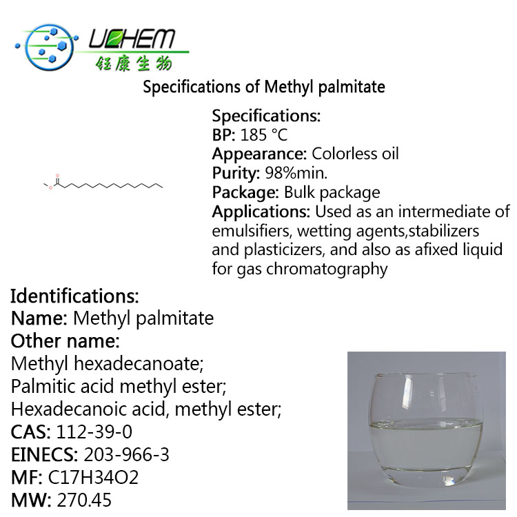 Hot selling high quality Methyl palmitate CAS 112-39-0 in china