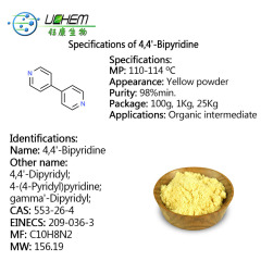 High quality 4,4'-Bipyridine with reasonable price CAS 553-26-4