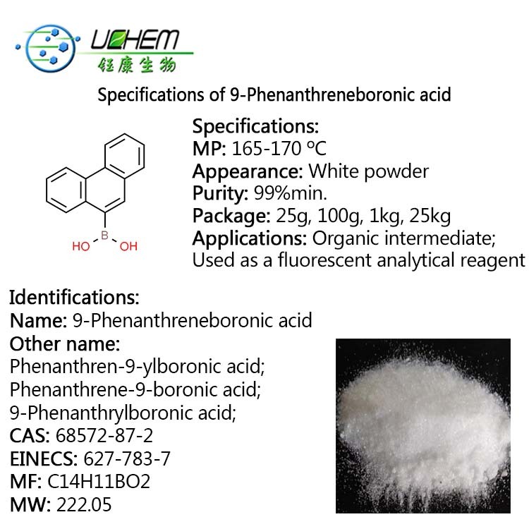 High quality 9-Phenanthreneboronic acid CAS 68572-87-2 With Competitive Price