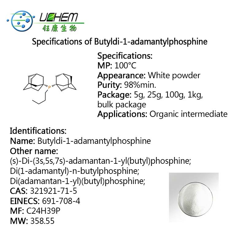 Professional Supplier Butyldi-1-adamantylphosphine cas 321921-71-5 with low price