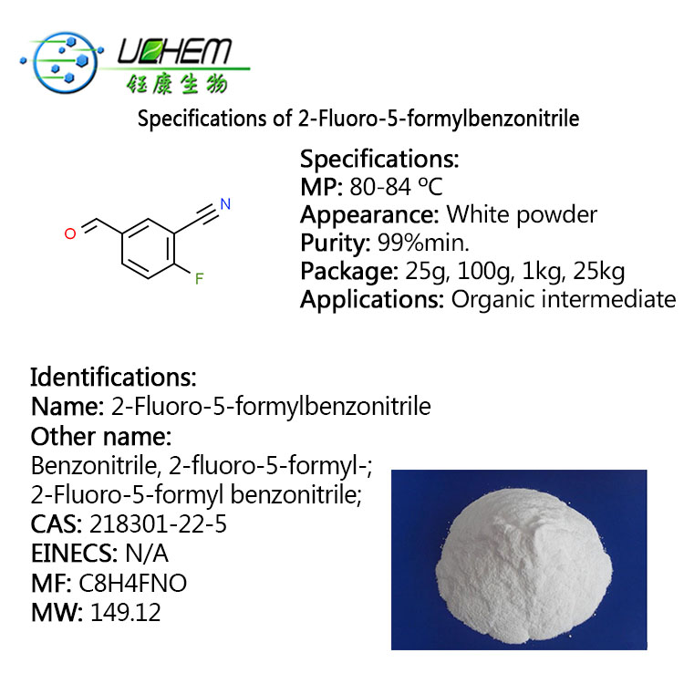 Good quality 2-Fluoro-5-formylbenzonitrile CAS 218301-22-5 with best price