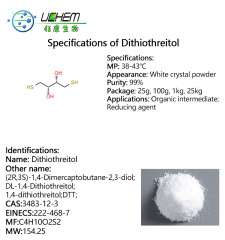 High Quality DL-Dithiothreitol DTT Powder CAS 3483-12-3 with Best Price