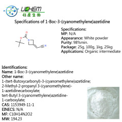 High purity Tert-butyl 3-(cyanomethylene)azetidine-1-carboxylate cas 1153949-11-1 with good price