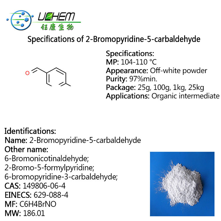 Hot selling high quality 6-Bromopyridine-3-carboxaldehyde cas 149806-06-4 with reasonable price