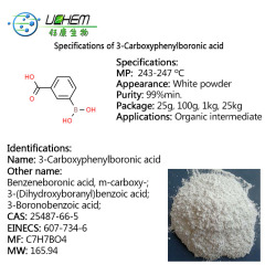 High quality 3-Carboxyphenylboronic acid CAS 25487-66-5 with best price