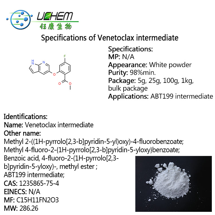 High purity Methyl 2-(1H-pyrrolo[2,3-b]pyridin-5-yloxy)-4-fluorobenzoate CAS 1235865-75-4 With discount price