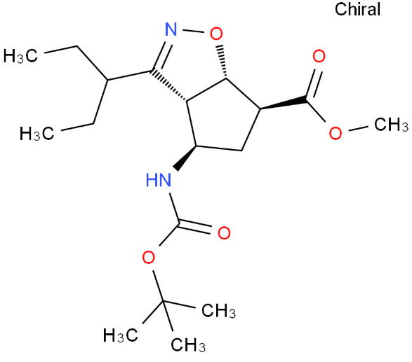 High quality (3aR,4R,6S,6aS)-Methyl 4-((tert-butoxycarbonyl)amino)-3-(pentan-3-yl)-4,5,6,6a-tetrahydro-3aH-cyclopenta[d]isoxazole-6-carboxylate CAS 229613-93-8 with best price