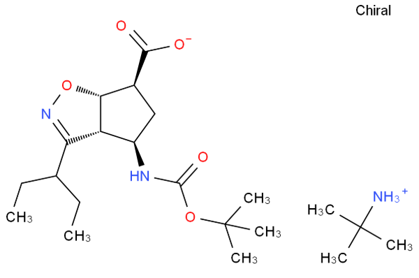 Top quality best selling 2-Methylpropan-2-aminium (3aR,4R,6S,6aS)-4-((tert-butoxycarbonyl)amino)-3-(pentan-3-yl)-4,5,6,6a-tetrahydro-3aH-cyclopenta[d]isoxazole-6-carboxylate cas 316173-28-1 in stock