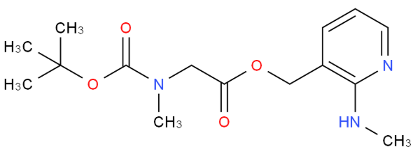 Professional Supplier 2-(methylamino)pyridin-3-yl)methyl2-((tert-butoxycarbonyl)(methyl)amino)acetate with best price CAS 1180002-01-0