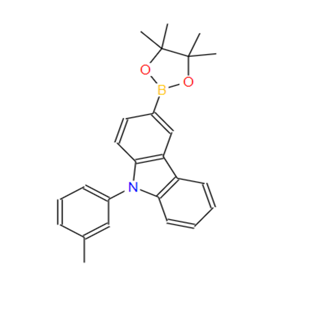 Customized 9-(3-Methylphenyl)-3-(4,4,5,5-tetramethyl-1,3,2-dioxaborolan-2-yl)-9H-carbazole CAS: 1621347-92-9