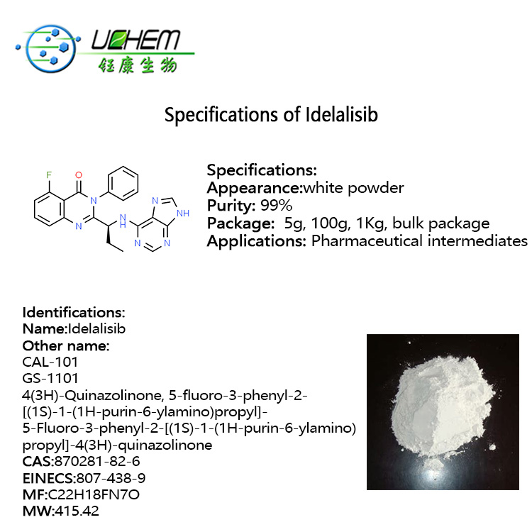 High quality Idelalisib intermediates 870281-82-6 in stock