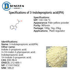 High quality 3-Indolepropionic acid cas 830-96-6 in factory