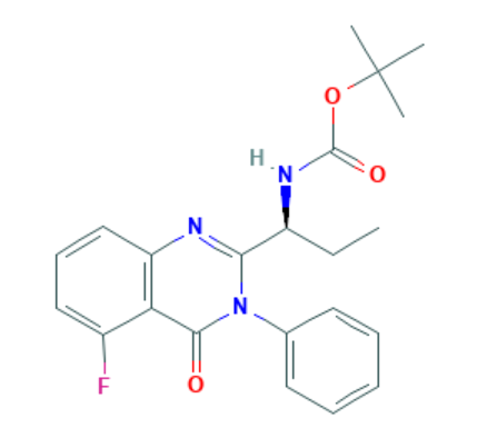 (S)-tert-butyl (1-(5-fluoro-4-oxo-3-phenyl-3,4-dihydroquinazolin-2-yl)propyl)carbaMate cas 870281-85-9