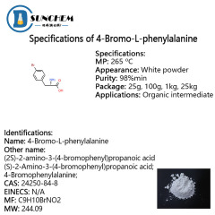 Factory 4-Bromo-L-phenylalanine cas 24250-84-8 with good price