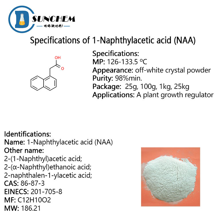 High purity 1-Naphthylacetic acid cas 86-87-3