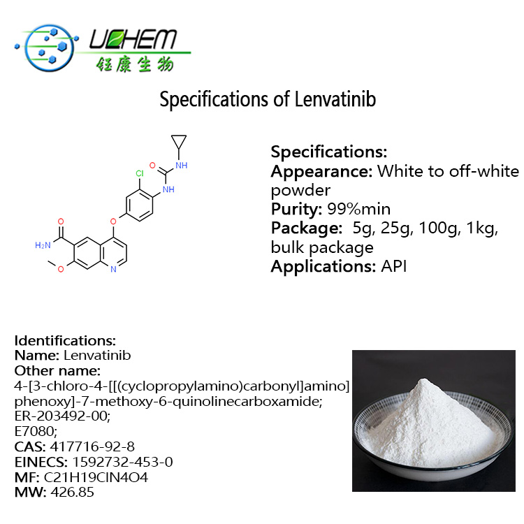 High quality Lenvatinib cas 417716-92-8 in stock